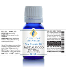 Load image into Gallery viewer, Buckley &amp; Phillips Gumleaf Essential Oil Pure - Sandalwood West Indian (Amyris balsamifera)
