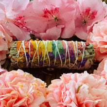 Load image into Gallery viewer, USA Certified Organic White Sage Smudge Stick - Rainbow
