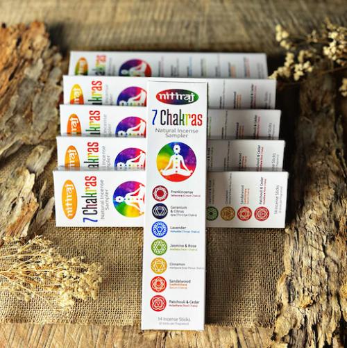 Nitiraj Premium Incense - 7 Chakra Sampler Set
