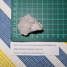 Load image into Gallery viewer, Clear White Quartz Cluster Point with Hematite (1) - (Australian private Collection) Crystal Gem Stone
