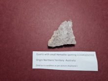 Load image into Gallery viewer, Clear White Quartz Cluster Point with Hematite (2) -  (Australian private Collection) Crystal Gem Stone
