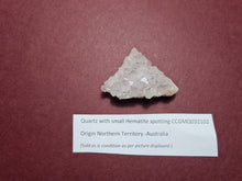 Load image into Gallery viewer, Clear White Quartz Cluster Point with Hematite (2) -  (Australian private Collection) Crystal Gem Stone
