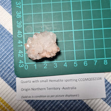 Load image into Gallery viewer, Clear White Quartz Cluster Point with Hematite (4) - (Australian private Collection) Crystal Gem Stone
