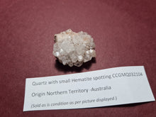 Load image into Gallery viewer, Clear White Quartz Cluster Point with Hematite (4) - (Australian private Collection) Crystal Gem Stone
