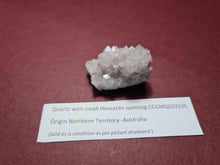 Load image into Gallery viewer, Clear White Quartz Cluster Point with Hematite (5) -  (Australian private Collection) Crystal Gem Stone
