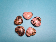 Load image into Gallery viewer, Rhodonite Crystal Gem Stone Heart
