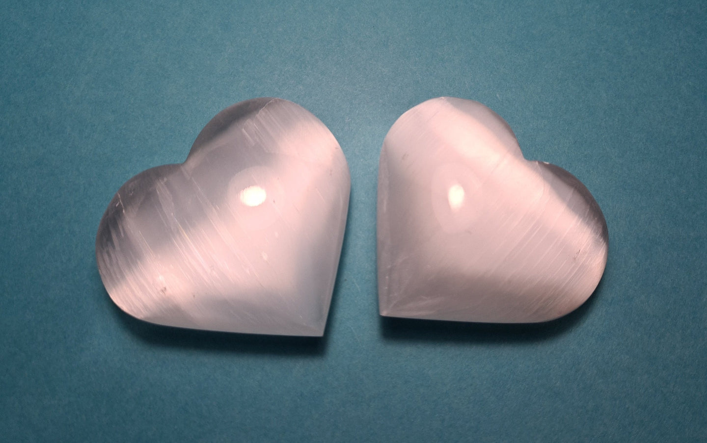 Selenite Crystal Gem Stone Heart