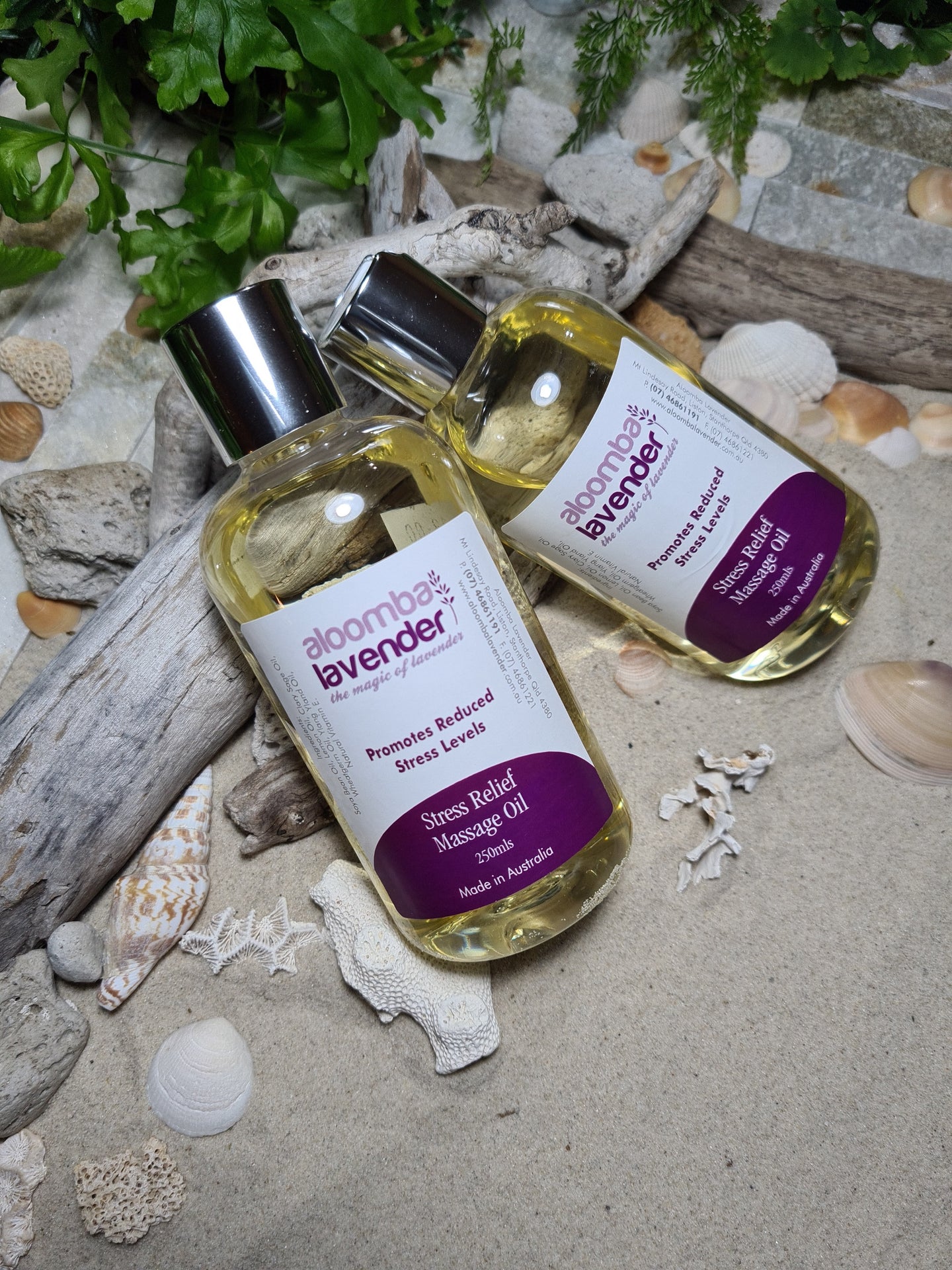 Australian Lavender Stress Relief Massage Oil - 250mls